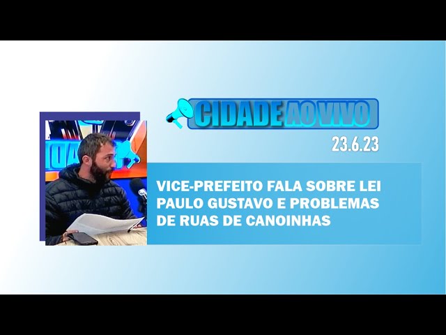 Vice-prefeito fala sobre Lei Paulo Gustavo e problemas nas ruas de Canoinhas