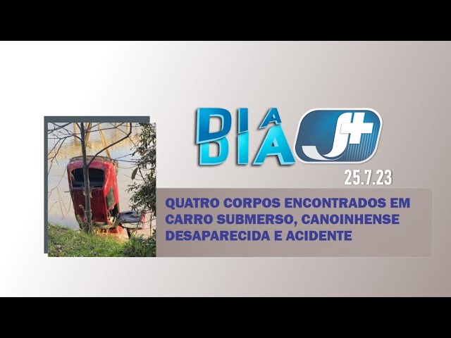 Quatro corpos encontrados em carro submerso, canoinhense desaparecida e acidente