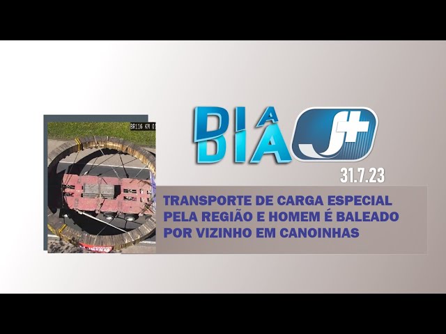 Transporte de carga especial pela região e homem baleado pelo vizinho em Canoinhas