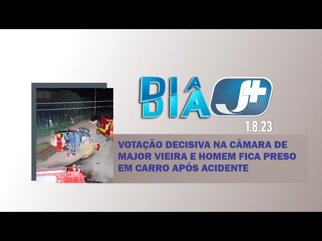 Votação decisiva na Câmara de Major Vieira e homem fica preso em carro após acidente