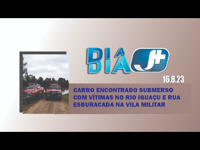 Carro encontrado submerso com vítimas no rio Iguaçu e rua esburacada na Vila Militar