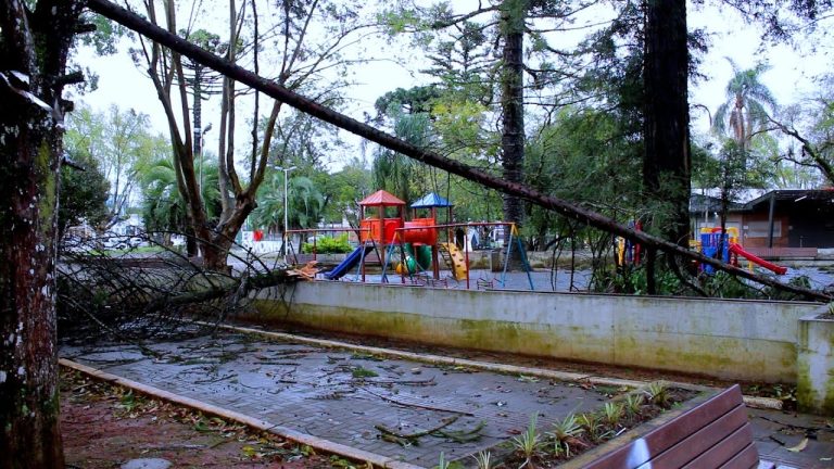 Veja os estragos causados por temporal em Canoinhas e região nesta segunda