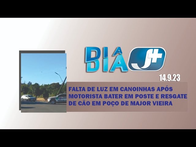 Falta de luz em Canoinhas após motorista bater em poste e resgate de cão em poço de Major Vieira