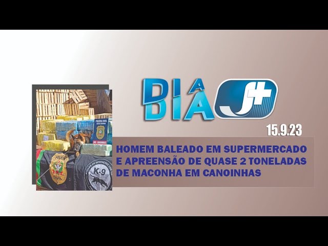 Homem baleado em supermercado e apreensão de quase 2 toneladas de maconha em Canoinhas