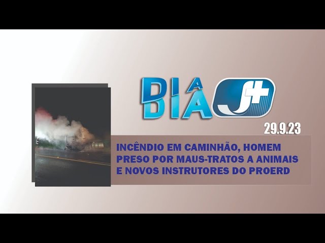 Incêndio em caminhão, homem preso por maus-tratos a animais e novos instrutores do Proerd