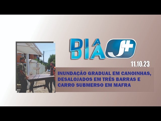 Inundação gradual em Canoinhas, desalojados em Três Barras e carro submerso em Mafra