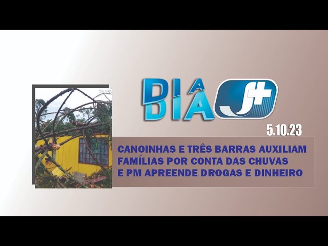 Canoinhas e Três Barras auxiliam famílias por conta das chuvas e PM apreende drogas e dinheiro
