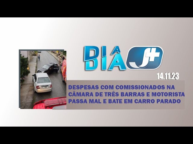 Despesas com comissionados na Câmara de Três Barras e motorista passa mal e bate em carro parado
