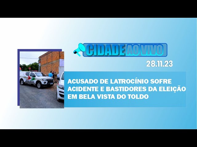 Acusado de latrocínio sofre acidente e bastidores da eleição em Bela Vista do Toldo