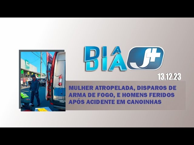 Mulher atropelada, disparos de arma de fogo, e homens feridos após acidente em Canoinhas