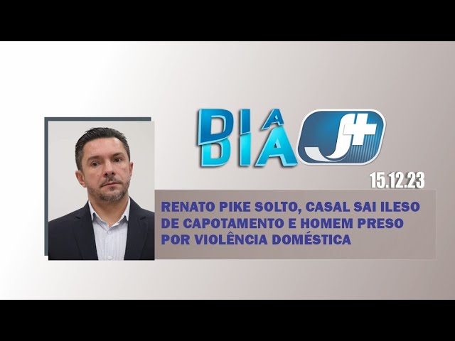 Renato Pike solto, casal sai ileso de capotamento e homem preso por violência doméstica