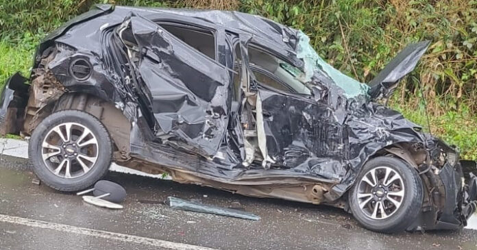 Homem sofre ferimentos graves após acidente na Rodovia do Xisto