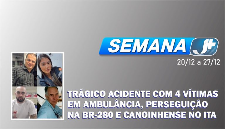 Trágico acidente com 4 vítimas em ambulância, perseguição na BR-280 e canoinhense no ITA