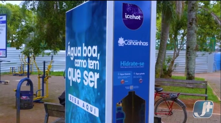 Prefeitura de Canoinhas inova com totem de água quente e gelada para a população