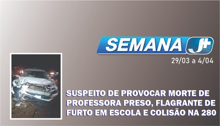 Suspeito de provocar morte de professora preso, flagrante de furto em escola e colisão na 280